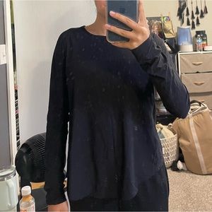 lululemon long sleeve | size 4 | mesh back